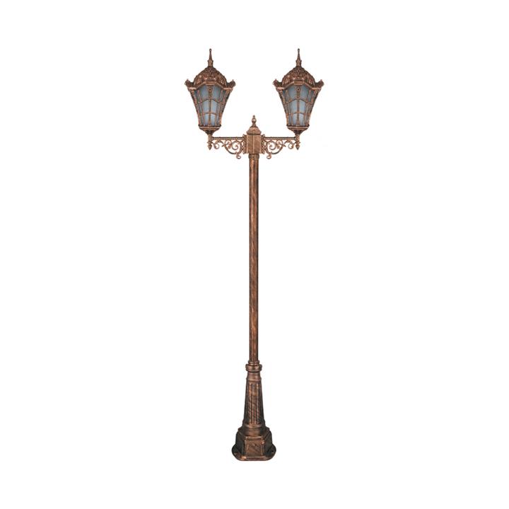 چراغ دوشاخه پارکی تکشیدفام مدل وستا کد 91215-16-8625